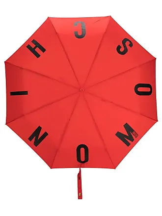 Moschino logo-print umbrella - Black