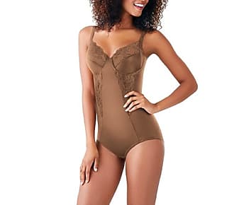 Maidenform Womens Shapewear Body Shaper with Built-in Bra FL1456, Caramel, 38DD