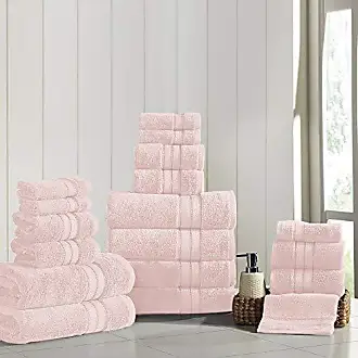 White 18 Piece Soft Cotton Bath Towel Set