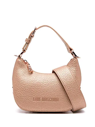 Love Moschino Embossed Faux Leather Shoulder Bag in Pink