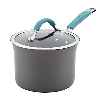 Rachael Ray Nonstick Sauce Pot and Steamer Insert Set 3-Quart Marine Blue