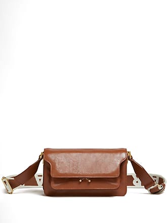 Marni Trunk Womens Shoulder Bags 2021-22FW, Brown