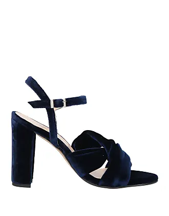 Navy strappy 2025 heeled sandals