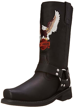 Harley-Davidson Bosworth Composite Toe D93573 Mens Black Motorcycle Boots Shoes 