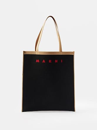 Marni Large Logo Jacquard Tote Bag In Rose