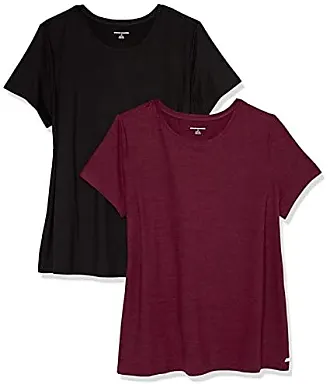 Essentials T-Shirt à Manches Courtes en Tech Stretch Homme, Noir,  XXL Grande taille : : Mode