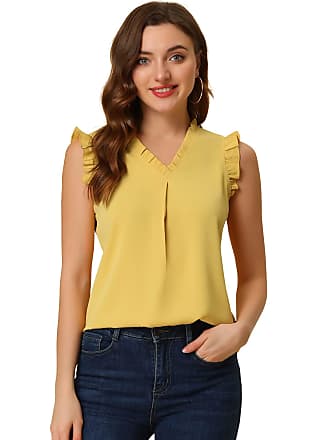 Janepam Women T-Shirt for Summer Tops Waffle Half/Short Sleeve/Sleeveless Lace V-Neck Zipper Plus Size Tee Blouse 