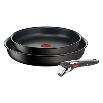  Tefal D52610 Resist crepe pan 25 cm, safe titanium non-stick  coating, thermal signal temperature indicator, easy cleaning, flame  protect technology, black