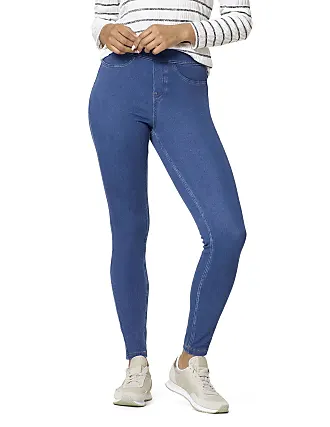 HUE Women's Plus Size Ultra Soft High Waist Denim Leggings Steely Blue Wash  2x for sale online