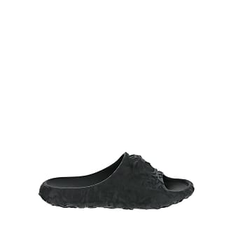 Pantoufles à méduse Coton Versace pour homme en coloris Noir Homme Chaussures Chaussures à enfiler Slippers 