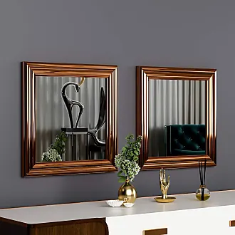 Talos Wandspiegel, dekorativer runder Spiegel mit Aluminiumrahmen