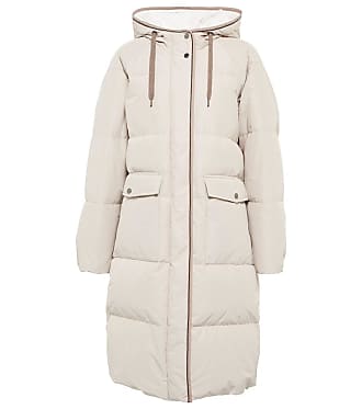 Blue Brunello Cucinelli Cotton-blend Hooded Parka Jacket in Light Blue Womens Clothing Jackets Padded and down jackets 