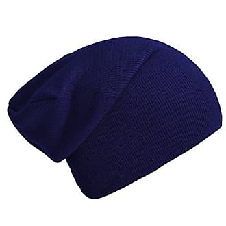 DonDon Bonnet d'hiver Bonnet homme Beanie Slouch Style avec doublure très  douce et confortable à porter - Bleu foncé,Taille unique : : Mode