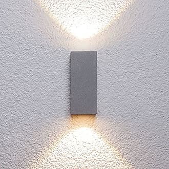 2x Ranex LED-Außenwandleuchte Anthrazit Fassadenlampe DOWN LIGHT Wandstrahler 