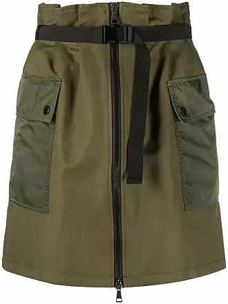 We11done multi-pocket straight skirt - Green