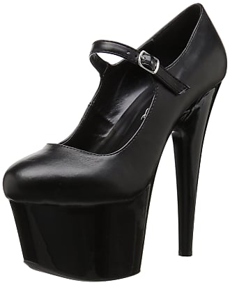 Ellie Shoes Womens 709-DOM Pump, Black Polyurethane, 12 Medium US