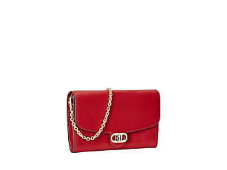 Ralph Lauren Velvet Madison Crossbody Bag in Red