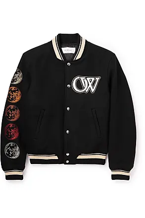 MCM Virgin Wool Striped Varsity Jacket - Black Outerwear, Clothing -  W3045643 | The RealReal
