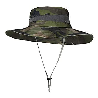 ZLYC Camouflage Chapeau de Soleil Safari Chapeau pour Homme