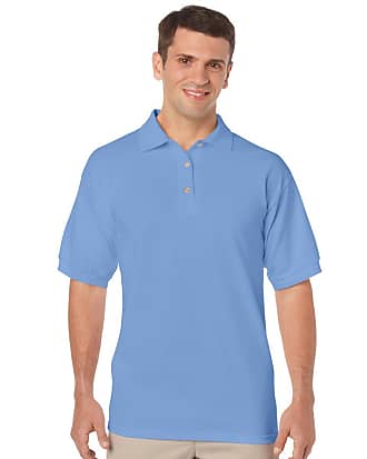 Gildan Mens DryBlend Adult Jersey Polo Shirt, Blue (Carolina Blue), Medium (Size: M)