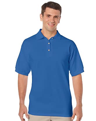 Gildan Mens DryBlend Adult Jersey Polo Shirt, Blue (Royal), Medium (Size: M)