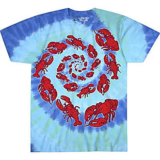 Liquid Blue Men's Spiral Streak T-Shirt, Tie Dye/Multi, Large