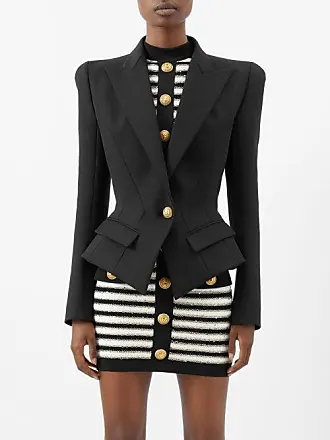 Balmain Jackets Sale Up To important_discount Off - Womens Balmain Monogram  Jacquard Bomber Jacket Beige