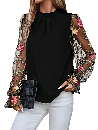 Blouses from Floerns for Women in Black| Stylight
