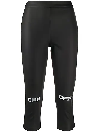 OFF-WHITE Logo-Appliqué Jersey Leggings 'Black