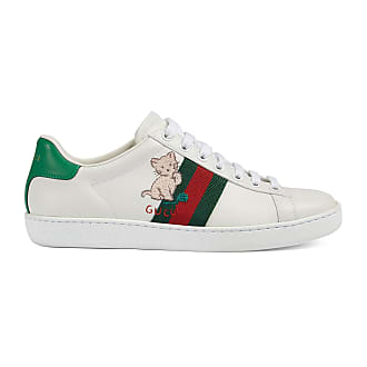 gucci womens white trainers