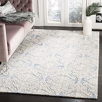 Ivory 8' x 10' SAFAVIEH Porcello Collection PRL984A Boho Abstract Distressed Non-Shedding Living Room Bedroom Dining Home Office Area Rug Blue