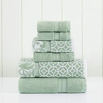 NWT 6 Piece By Design Bath & Hand Towels, Washcloths, Navy/Burgundy/Dark  Green