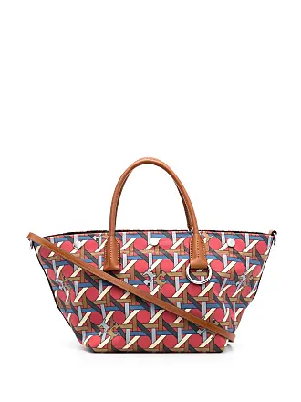 Tory Burch Multicolor Printed Canvas and Leather Ella Tote Tory