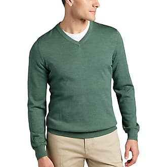 Forest Green, Mens Lambswool V Neck Sweater