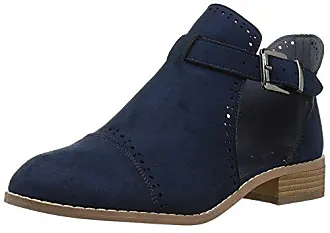 Navy suede ankle boots on sale womens