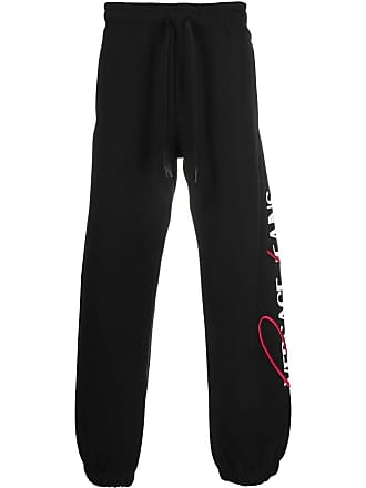 Versace Jeans Couture logo-print track pants - men - Cotton - L - Black