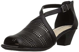 Easy Street Womens Anita Heeled Sandal, Black, 8 N US