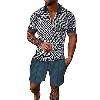 Harpily Ensemble été Homme Ensemble Polo et Short pour Hommes