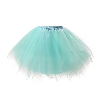 16 Length Honeystore Womens 3-Layered Tutu Dance Petticoat Pleated Mini Skirt 