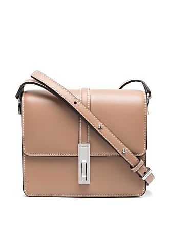 Calvin Klein Lucy Triple Compartment Shoulder Bag, Brown/Khaki