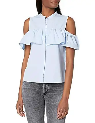 Lucky Brand Womens Shirt Size Medium Long Sleeve Pleated Peasant