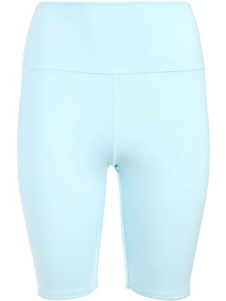 Alice & Olivia high-waisted biker shorts - women - Nylon/Spandex/Elastane - L - Blue