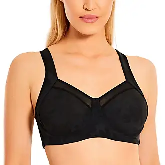 SYROKAN High Impact Sports Bras for Women High Support Unlined Underwire  Racerback No Uniboob Workout Bra Black 32B : : Clothing, Shoes &  Accessories