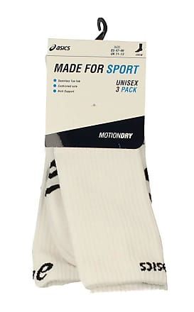 Asics Asics Made For Sport Unisex 3 Pack Motion Dry Socks 132722 (UK 2-5, Real White 0001)