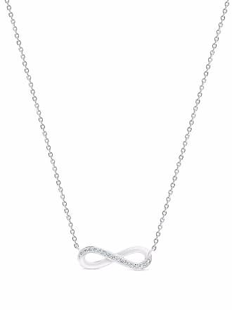 de Beers Jewellers 18kt White Gold Arpeggia One-line Diamond Necklace - Silver