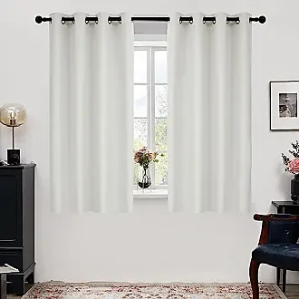 Faux Linen 100% Total Blackout Curtains - Insulated Energy-Efficient for  Winter | 2 Deconovo Panels