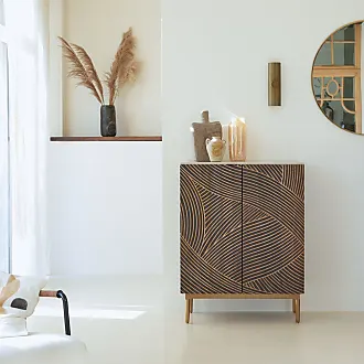 Credenza in noce massello e battuto di terrazzo 140 cm - Mobili  portaoggetti per la sala da pranzo 