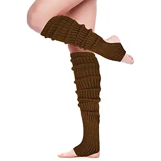 1pair White Women Winter Knee High Leg Warmers For 80s Party Ballet Dance  Yoga