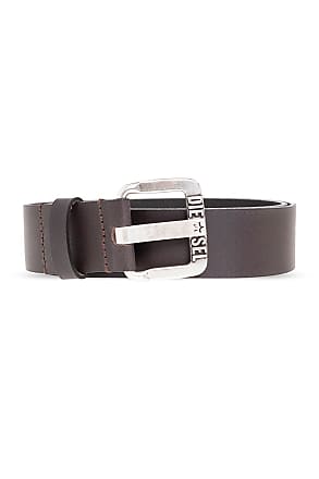 DIESEL B-Inlay Leather Belt - Brown