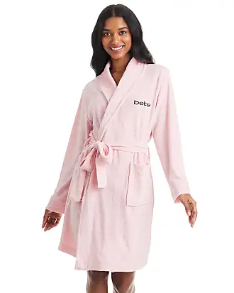 INK+IVY womens Terrycloth Sherpa Trim Soft Pajamas Sleepware Ladies Kimono  Bathrobe Loungeware with Pocket and Belt Shawl Collar Cuff, Blue,  Small-Medium US at  Women's Clothing store